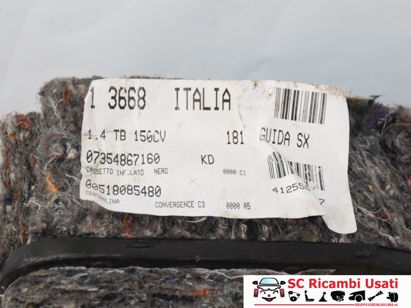 Cassetto Portaoggetti Lancia Delta 735486716 735445955 SC Ricambi Usati