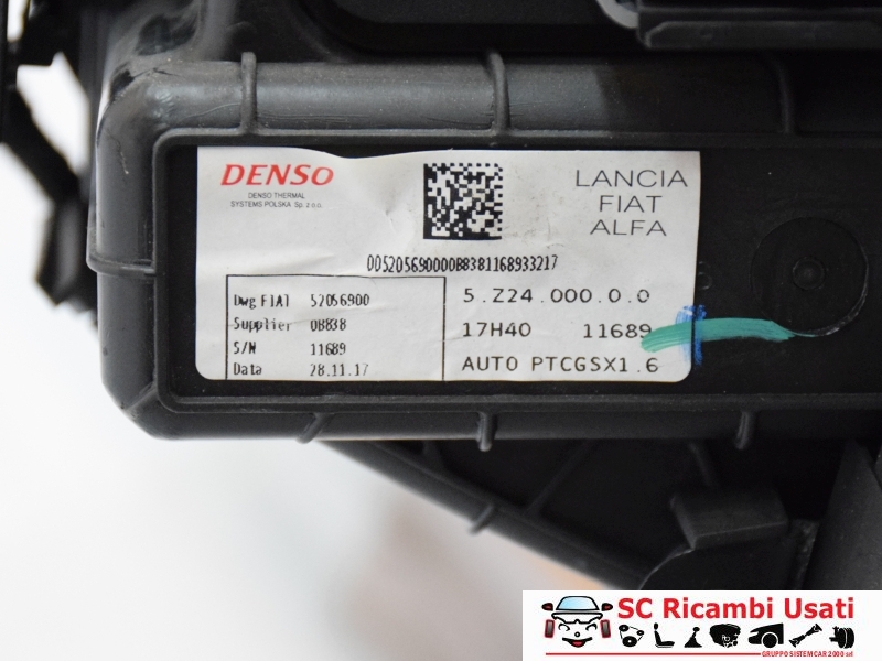 CORPO STUFA ABITACOLO BIZONA - FIAT 500 - ANNO 2007 - 2023 - DENSO - COD  5Q5621000