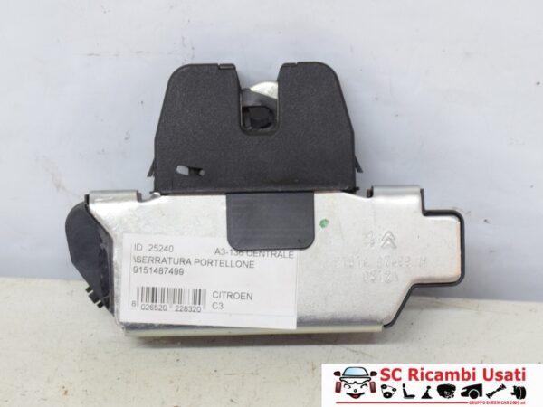 Serratura Portellone Citroen C3 9151487499