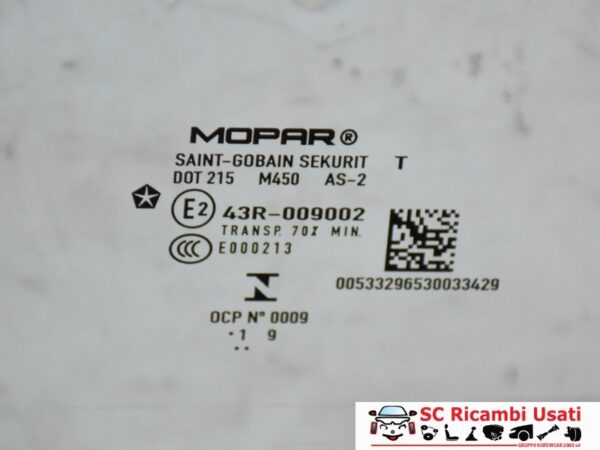 Vetro Scendente Posteriore Destro Jeep Compass 53329653 68292956AC