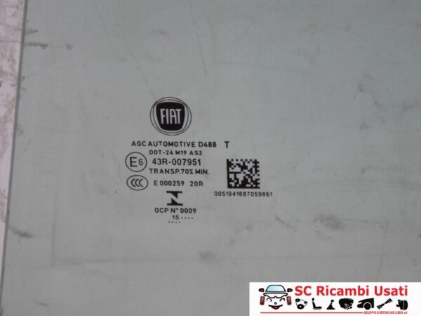 Vetro Scendente Posteriore Sinistro Fiat 500x 51941687