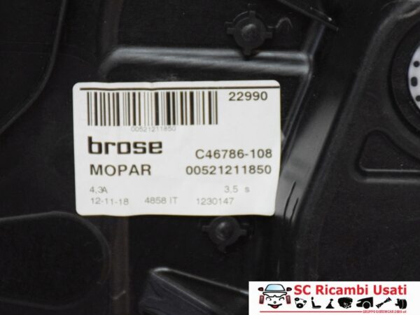 Alzavetro Anteriore Destro Jeep Renegade 52121185