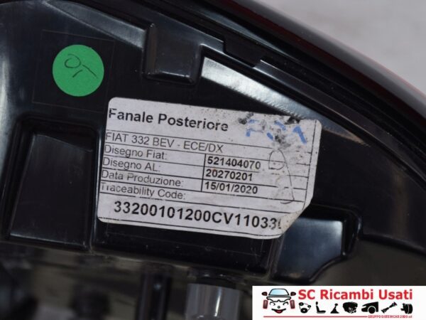 Fanale Posteriore Destro Fiat 500 Elettrica 52140407 52213315