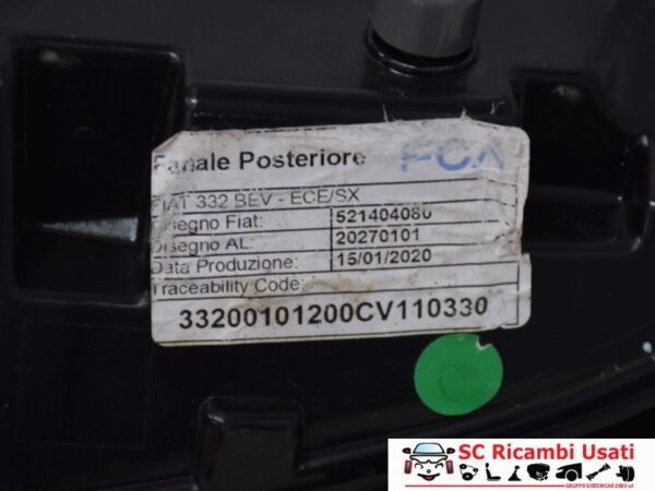 Fanale Posteriore Sinistro Fiat 500 Elettrica 52140408 52213316