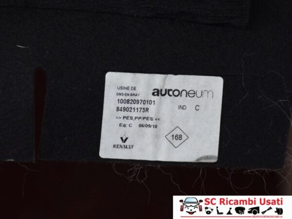 Pannello Rivestimento Fondo Baule Renault Zoe 849021173R