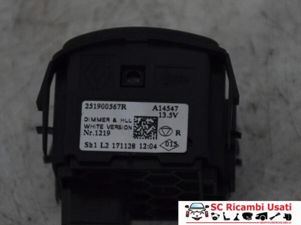 Comando Regolazione Luci Renault Clio 4 251900567R