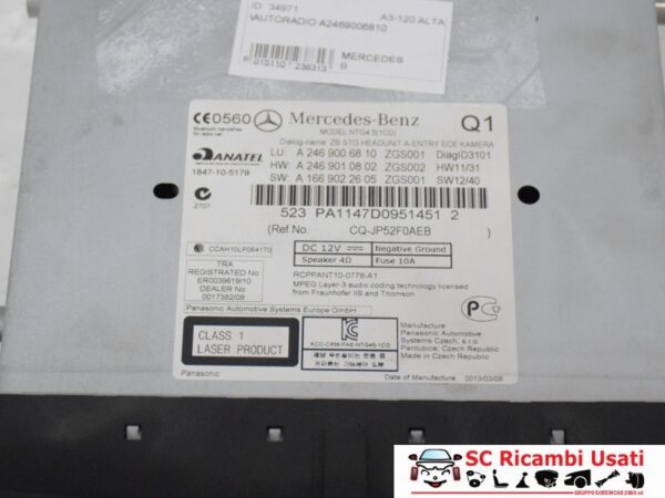 Autoradio Mercedes Classe B A2469006810