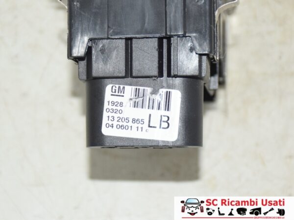 Pulsantiera Comando Regolazione Luci Opel Zafira B 13205865