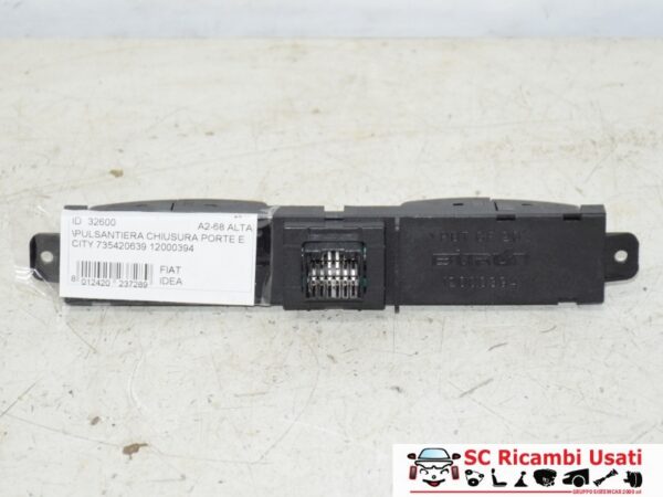 Pulsantiera Chiusura Porte Fiat Idea 735420639