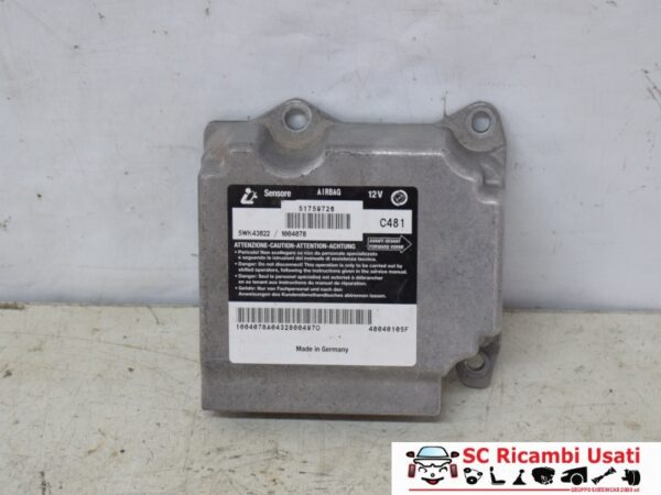 Centralina Airbag Fiat Multipla 51759726 71739171