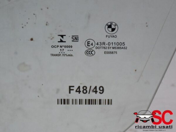 Vetro Scendente Anteriore Sinistro Bmw X1 F48